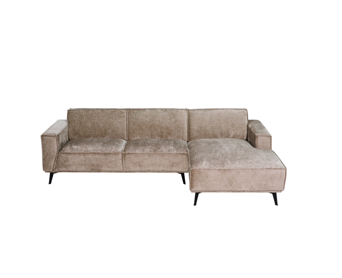 Tower Living Leeds 2 5-AL + Chaise R - Touch 04 Taupe