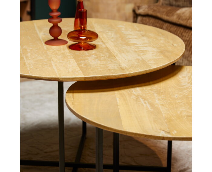 Salontafel Arlington Set van 2 - Naturel | Starfurn