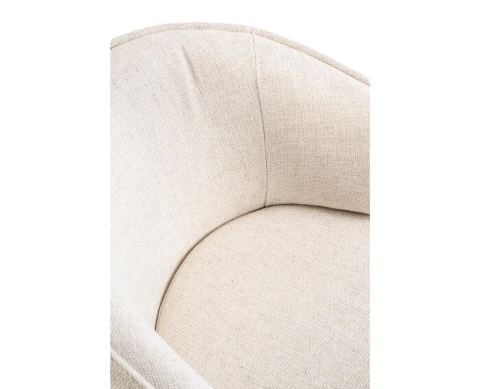 Eetkamerstoel Seoul poot Venus draaibaar Anodic brown - Tyler cream 11