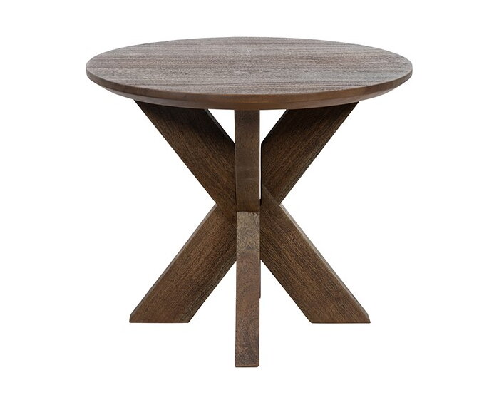 Bijzettafel &Oslash;50, H43, Acacia Marron Brown - Gemini Table Collection