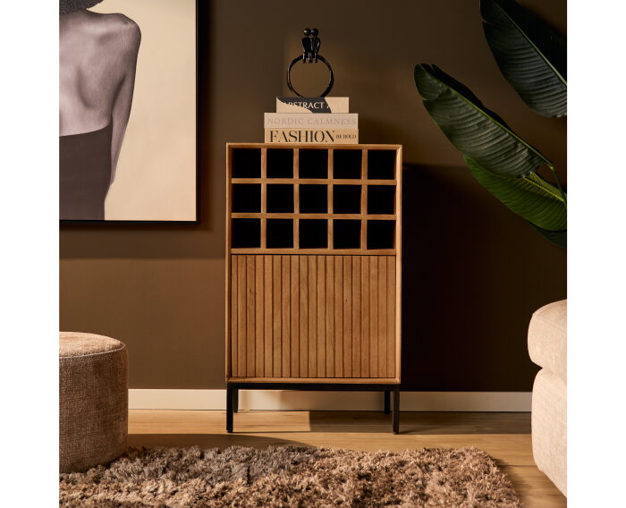 Wijnkast Madison Natural | 55 cm