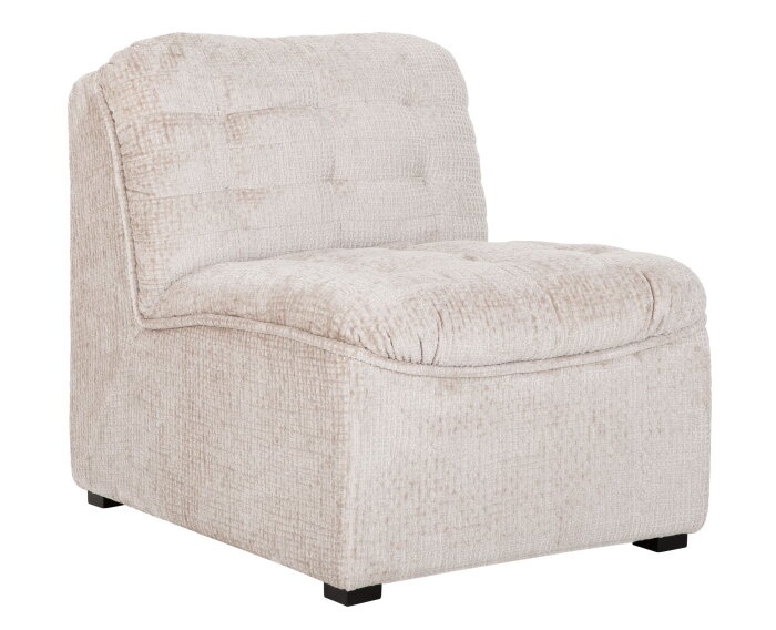 MUST Living fauteuil Liberty - Glamour naturel - 75x67x85 cm