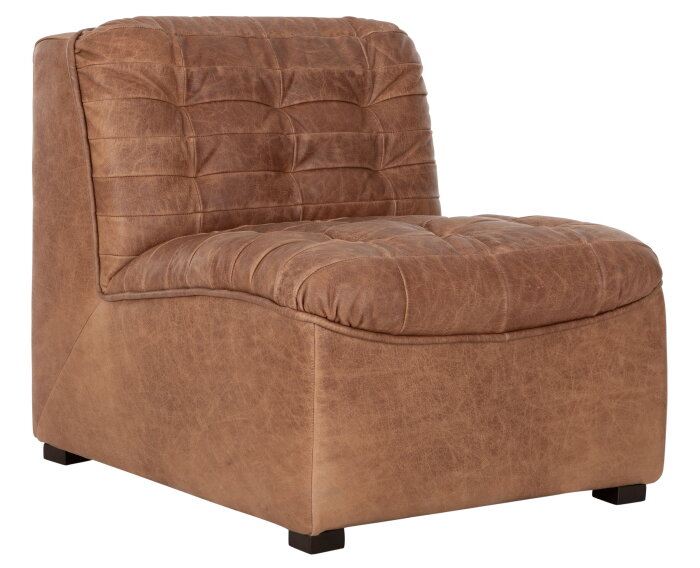 MUST Living fauteuil Liberty - Buffalo leder cognac - 75x67x85 cm