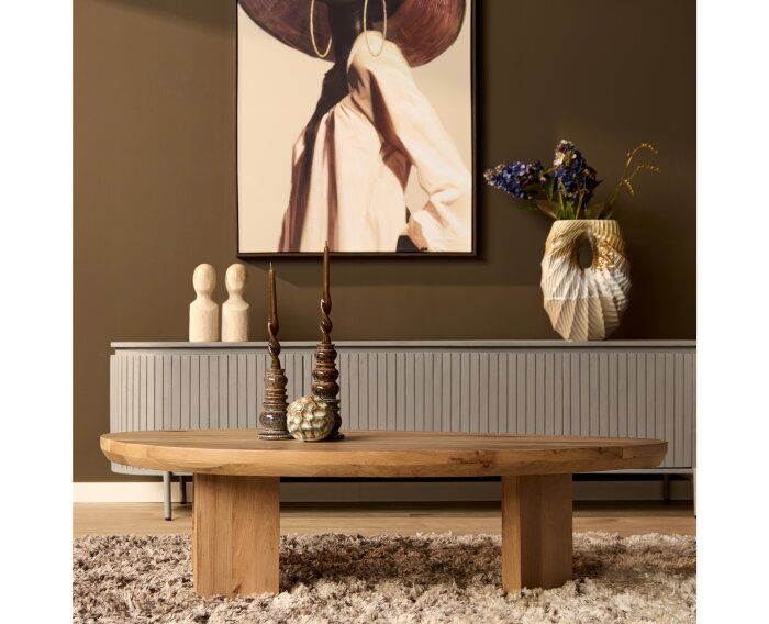 Salontafel Zillah | 130 cm | Naturel Eiken