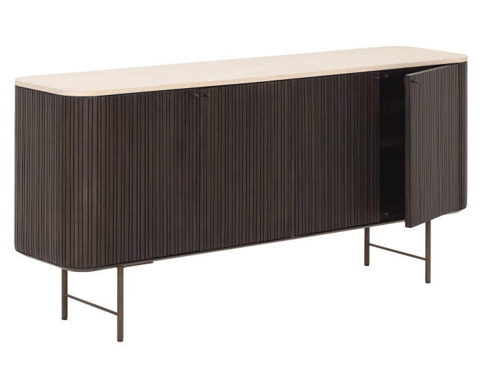 Dresser Maroon, 4 doors,85x180x45 cm, mahogany + mortex