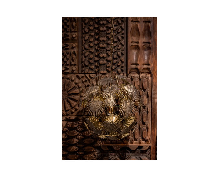 Atom Hanglamp Metaal Antique Brass - BePureHome