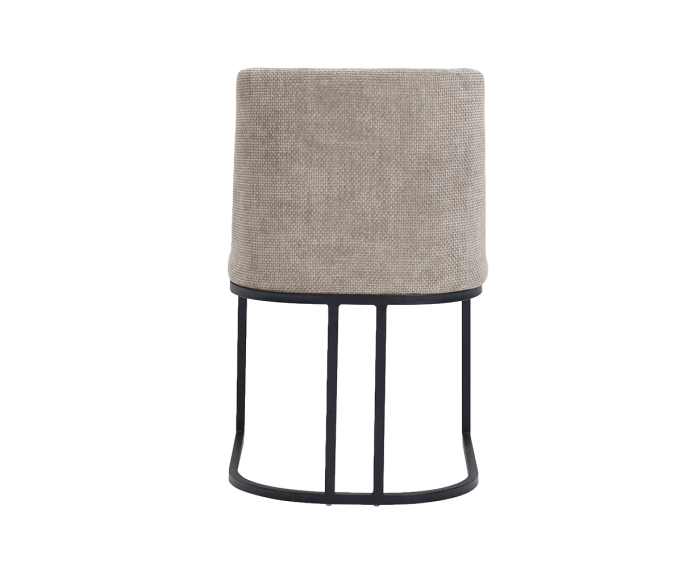 Tower Living Archi Eetkamerstoel &ndash; Stof Eden Beige &ndash; Japandi &ndash; 53x60x83 cm
