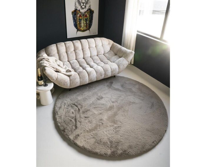 Carpet Zena round 200x200cm - grey | BY-BOO