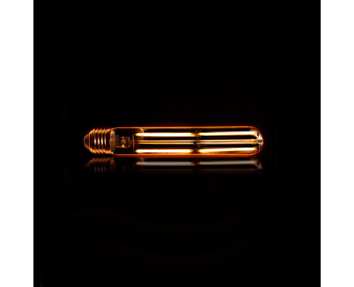 Lichtbron LED [T32-L185] filament buis 18,5 cm - Amberkleurig glas