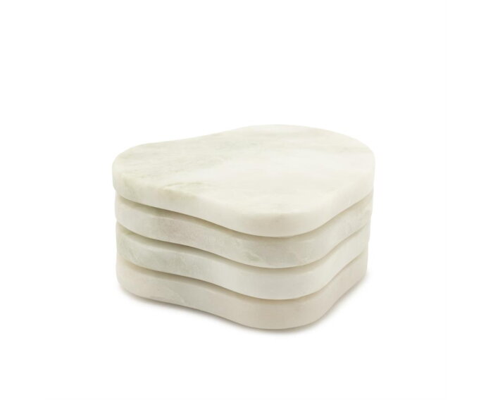 Coaster Verde (set of 4) 11x6cm - groen | BY-BOO