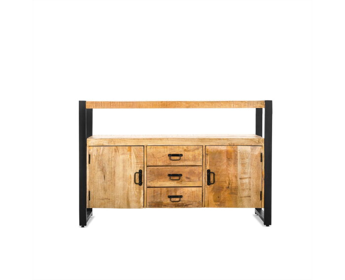 Dressoir Britt mangohout 2 deurs 135 cm - Naturel