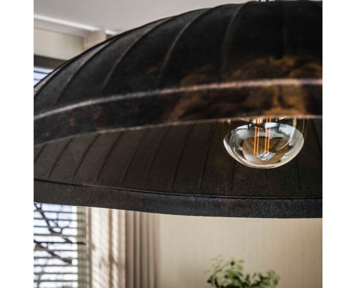 Hanglamp Gardo 1-lichts metaal 90x90x150 cm - smoked brown