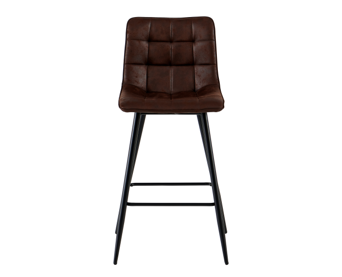 Barstoel Lucille microleer - Donker Bruin