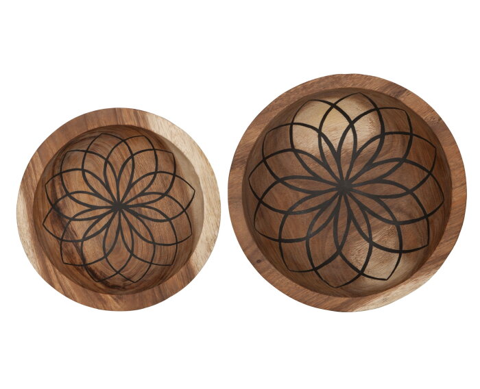Bowls Mandala Lotus, set of 2 - ORDER by 2 pcs,8x&Oslash;25 cm / 10x&Oslash;30 cm