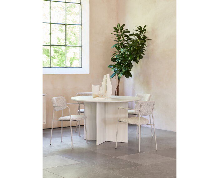 Eettafel Palma rond 110 cm - Greige