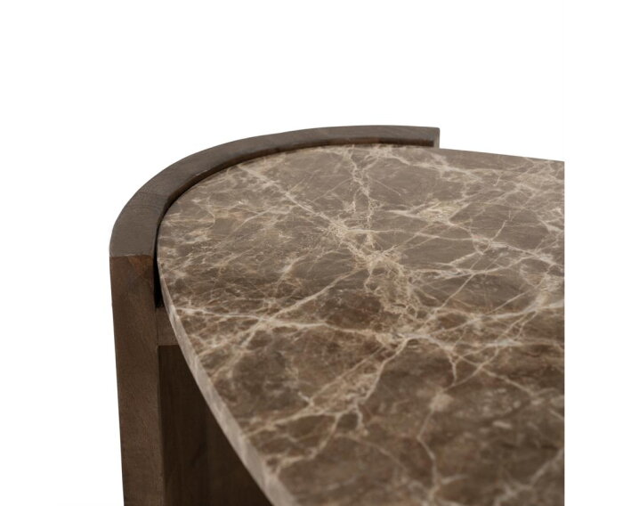 Salontafel Niklas 73x46cm - bruin | Eleonora