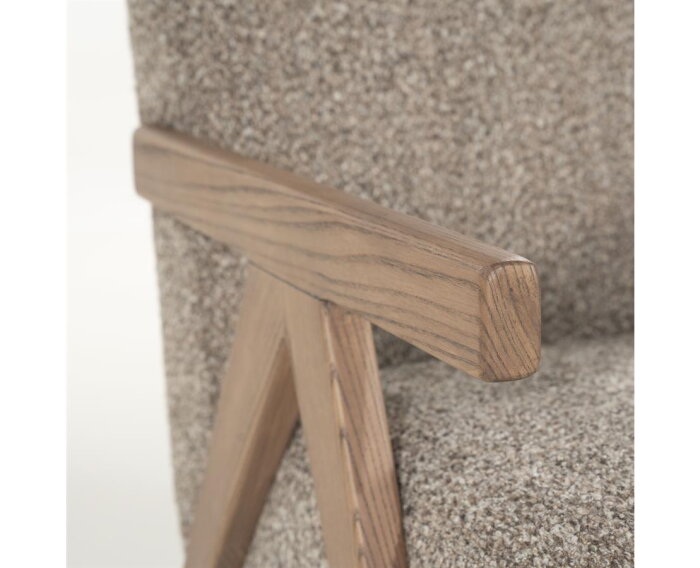 Fauteuil Francis - taupe | Eleonora