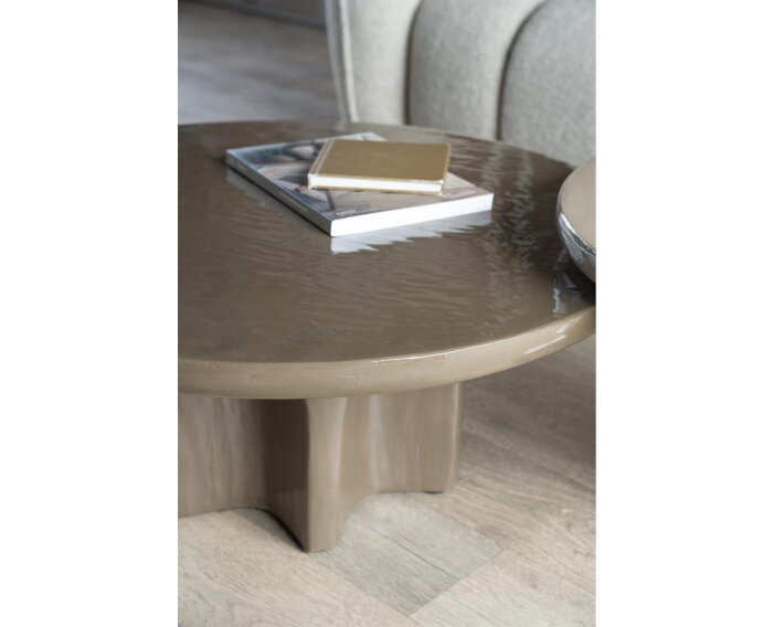 BY-BOO Circolo Salontafel rond large 80x80cm - bruin