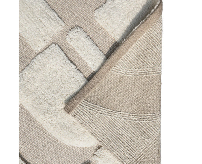 by fonQ Glyph Vloerkleed - Naturel - Rechthoekig - 160 x 230 cm