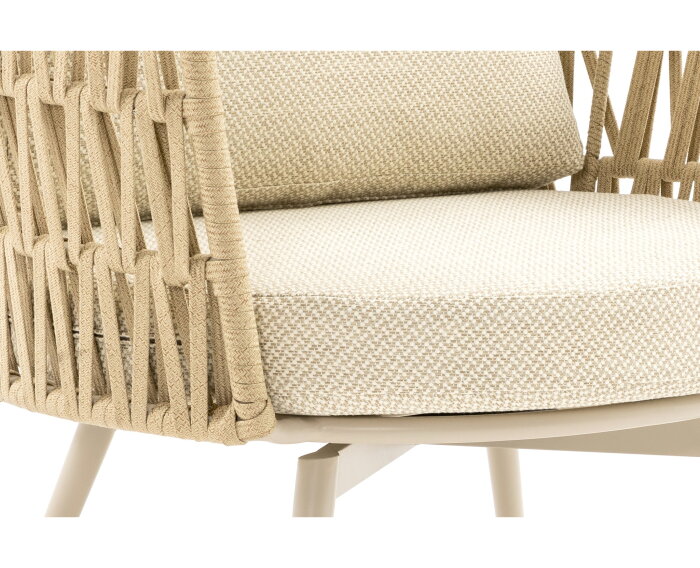 Loungestoel Sophia draaibaar 360&deg; tuin - Beige