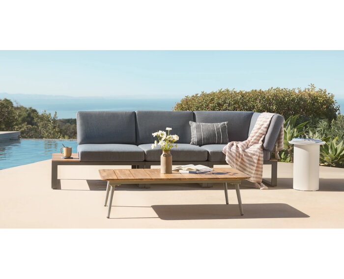 ALBUFEIRA MODULAR LOUNGE CORNER SET  -  ALU ANTHRACITE