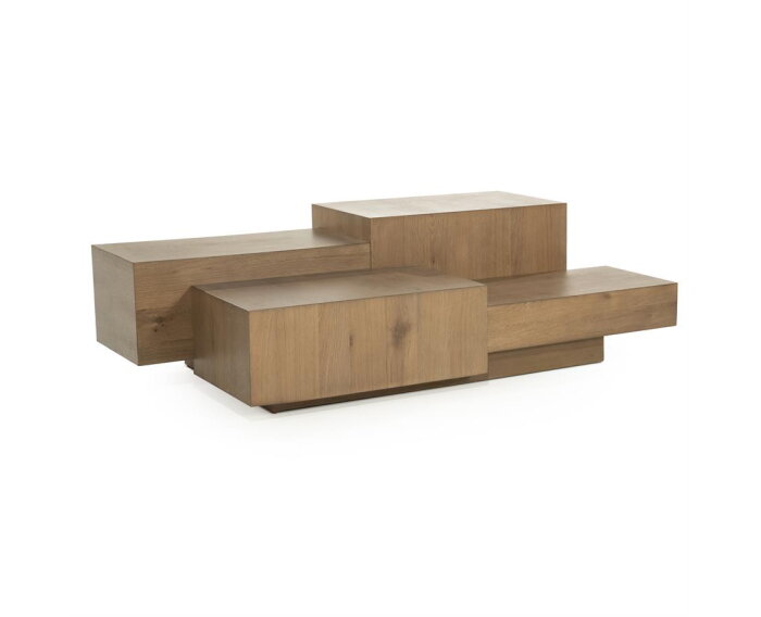 Salontafel Quinten rechthoekig 140x75cm - bruin | Eleonora