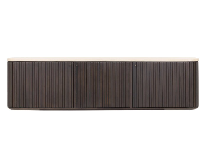 Hanging TV stand Maroon small,37x140x35 cm, mahogany + mortex