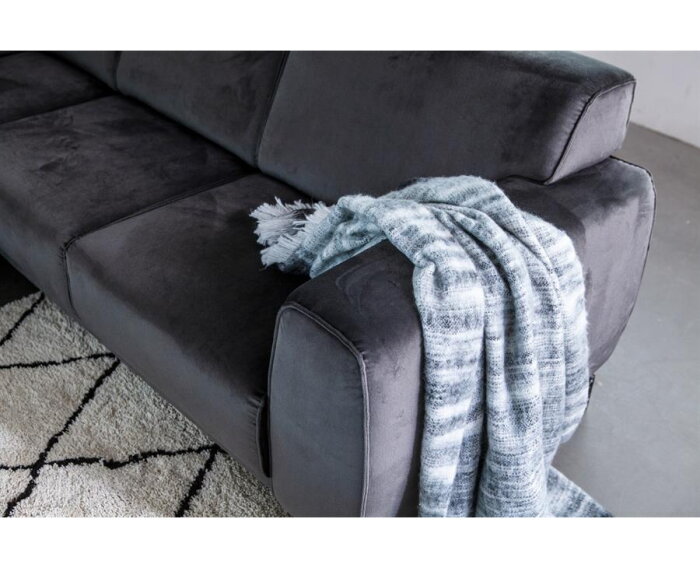 SEVN Carmen modulaire hoekbank - Adore antraciet - 270x240 cm- zelf samen te stellen