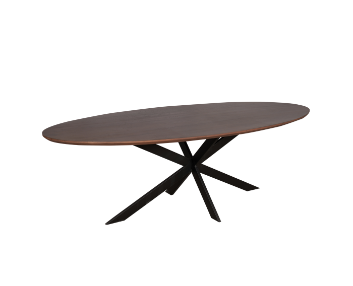 Eiken eettafel Ferris | Ovaal 210 cm | Walnoot