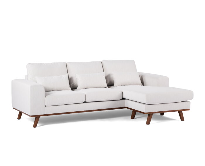 3 seater sofa CL L+R, fabric Melva 02, M460 beige