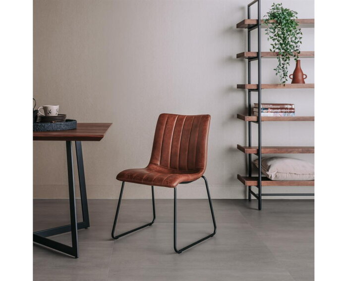 Bunol Stoel - fabric Savannah light brown