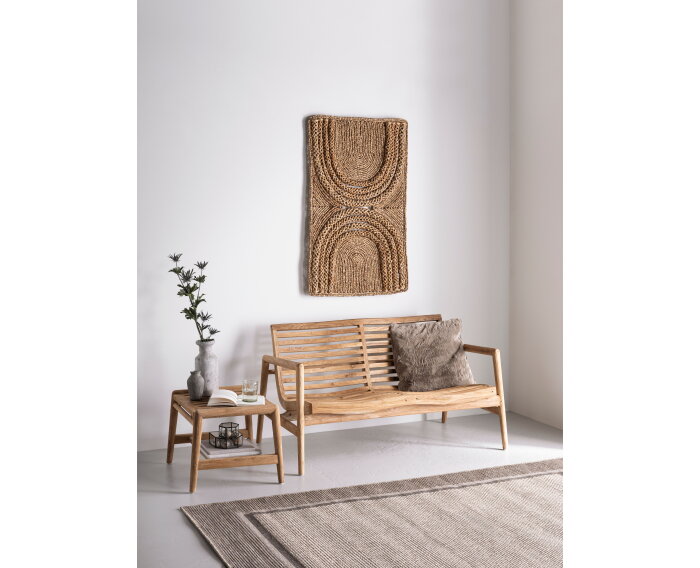 MUST living bank Ray 2- zits teakhout - Buiten of binnen - 74x140x72 cm