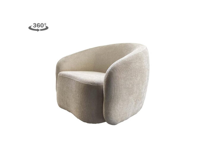 Castro Fauteuil - fabric Haga 23 pearl (draaibaar)