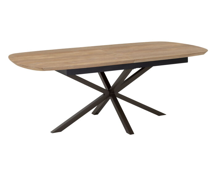 DTP home Utopia eettafel Deens ovaal teakhout uitschuifbaar - 76x210/260x105 cm