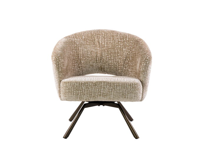 Fauteuil Salon Cross draaibaar - Monti zand-bruin