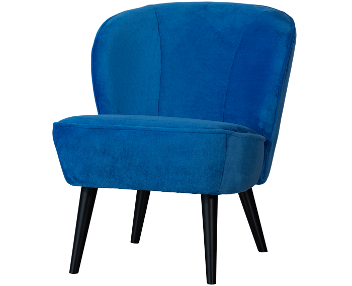 Sara Fauteuil Imitatiebont Felblauw - WOOOD