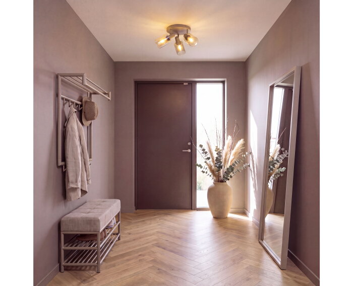 Plafondlamp Sepiora rond 3L - Beige