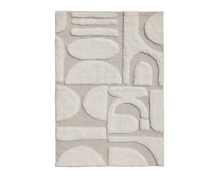 by fonQ Glyph Vloerkleed - Naturel - Rechthoekig - 160 x 230 cm