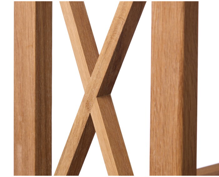 Stellingkast x-shelf eiken 124 cm