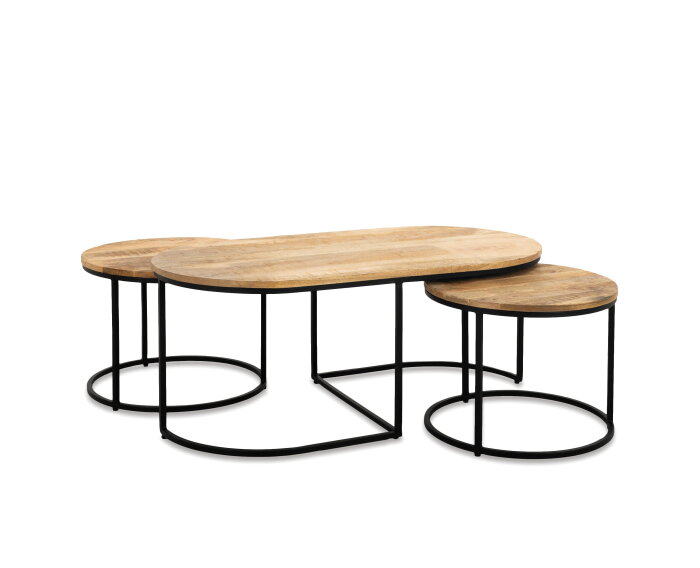 Oval Coffee Table Set Of 3