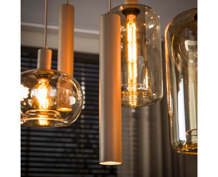 Hanglamp Serene 4+3L - Beige