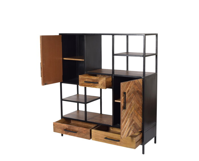 Vakkenkast Brooklyn | 140 cm | Livingfurn