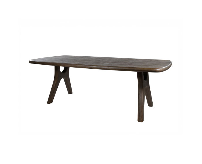 Eetkamertafel 200, langwerpig met ronde hoeken, Mango Espresso Brown - Addo Table Collection