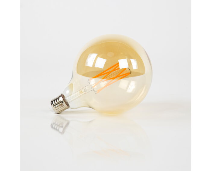Ledlamp Rond Amberkleurig (G125) | E27 6W