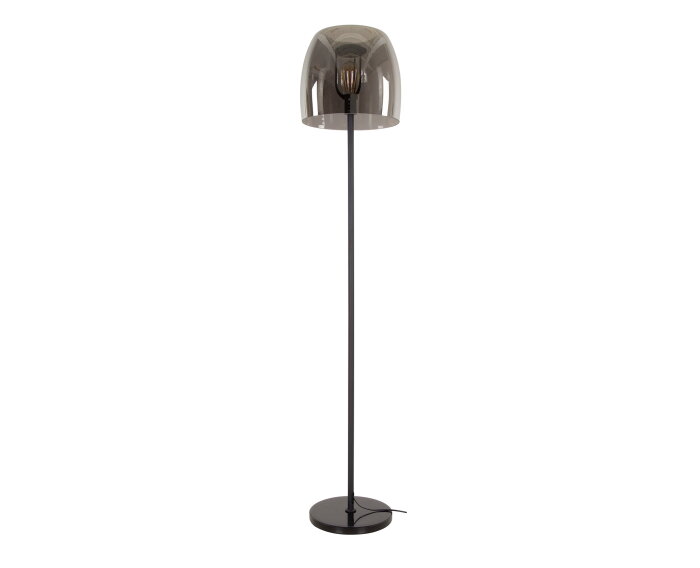 Vloerlamp 1L drift glass - Smoke grey glas