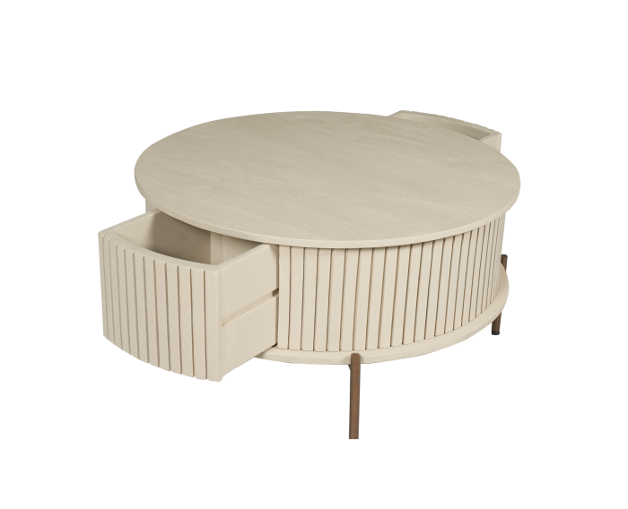 Salontafel Madison Sand | 80 cm | Rond