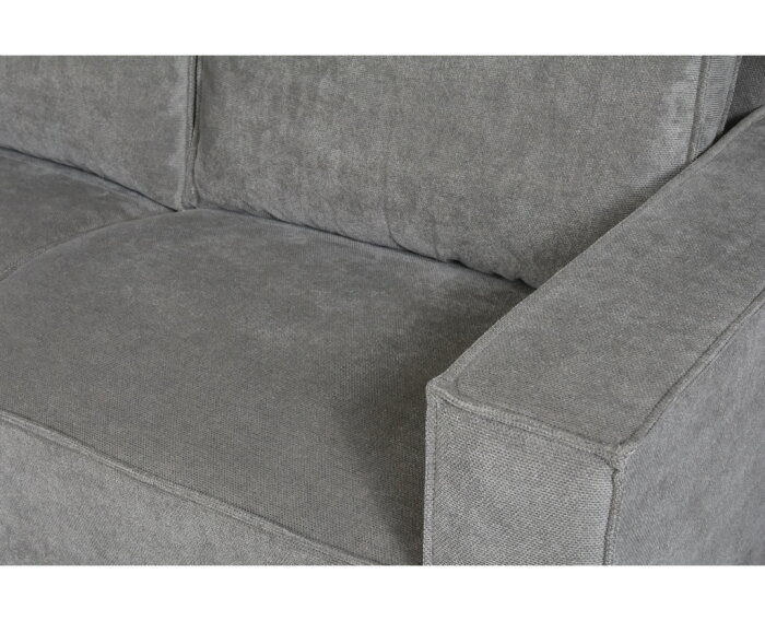 Hoekbank Valenzo Grijs - Memphis 6 &ndash; Ottomane links &ndash; 265x210 cm