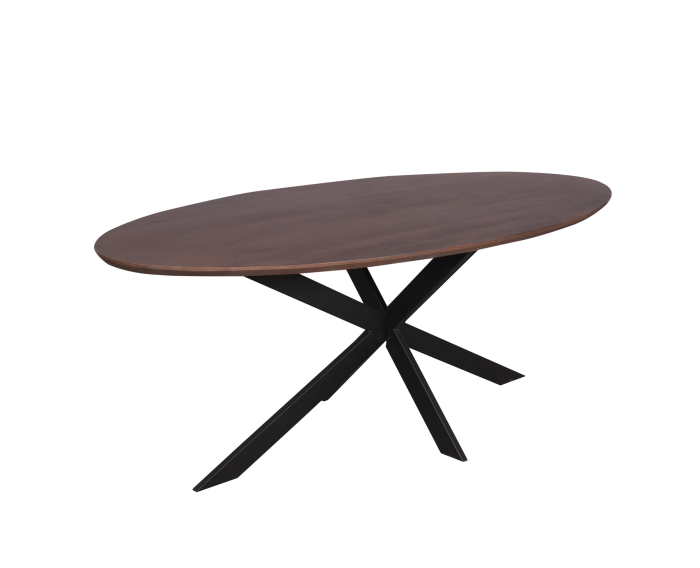 Eiken eettafel Ferris | Ovaal 210 cm | Walnoot