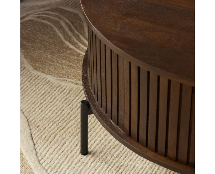 Salontafel Madison Brown | 80 cm | Rond