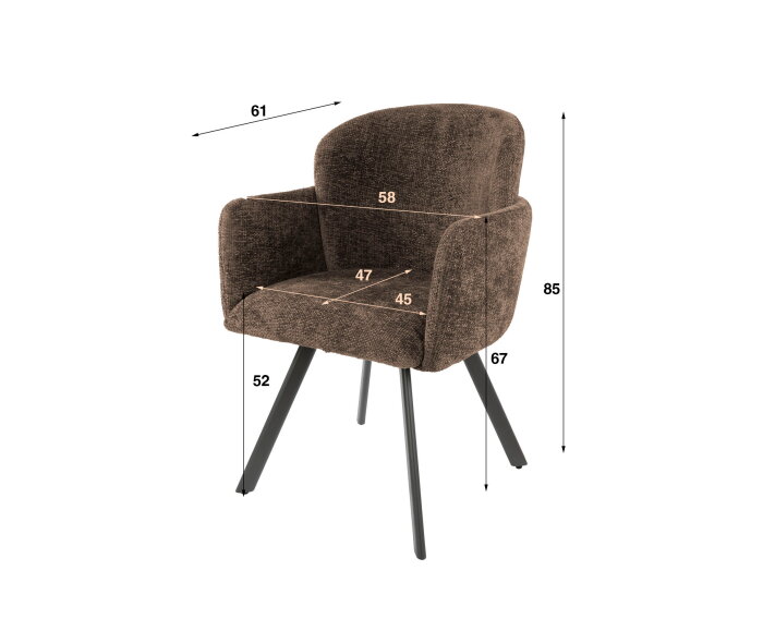 Armstoel Embrace VPE2 - Hoven rich taupe